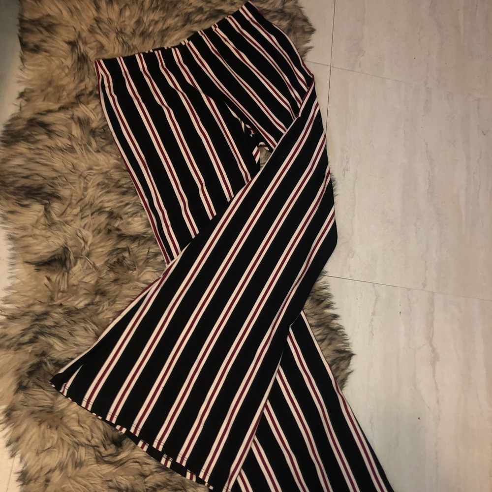 Striped Flare pants